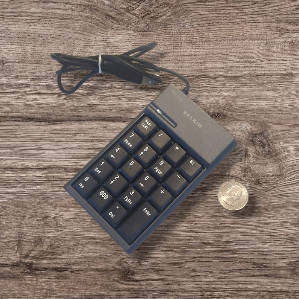 Belkin Gray Numeric Keypad USB